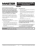 Preview for 10 page of Master MH-16-TTC User'S Manual & Operating Instructions