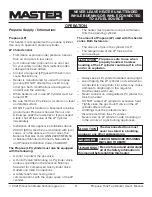 Preview for 11 page of Master MH-16-TTC User'S Manual & Operating Instructions