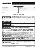 Preview for 2 page of Master MH-18-PCH-A User'S Manual And Operation Instructions