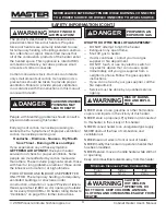 Preview for 3 page of Master MH-18-PCH-A User'S Manual And Operation Instructions