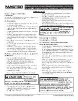 Preview for 7 page of Master MH-18-PCH-A User'S Manual And Operation Instructions