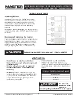 Preview for 9 page of Master MH-18-PCH-A User'S Manual And Operation Instructions