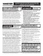 Preview for 17 page of Master MH-18-PCH-A User'S Manual And Operation Instructions