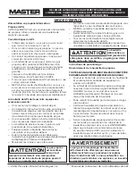 Preview for 21 page of Master MH-18-PCH-A User'S Manual And Operation Instructions