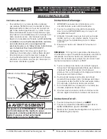 Preview for 22 page of Master MH-18-PCH-A User'S Manual And Operation Instructions