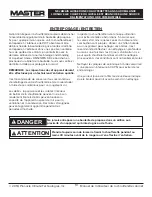 Preview for 24 page of Master MH-18-PCH-A User'S Manual And Operation Instructions