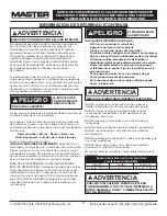 Preview for 31 page of Master MH-18-PCH-A User'S Manual And Operation Instructions