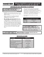 Preview for 32 page of Master MH-18-PCH-A User'S Manual And Operation Instructions