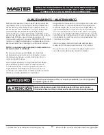 Preview for 38 page of Master MH-18-PCH-A User'S Manual And Operation Instructions