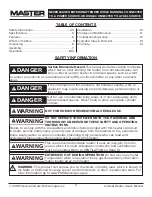 Предварительный просмотр 2 страницы Master MH-18-PNCH-A User'S Manual & Operating Instructions