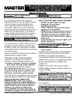 Предварительный просмотр 3 страницы Master MH-200V-LPC-A User'S Manual & Operating Instructions