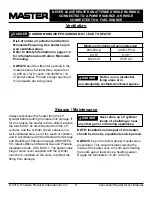 Preview for 10 page of Master MH-200V-LPC-A User'S Manual & Operating Instructions