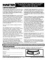 Preview for 14 page of Master MH-200V-LPC-A User'S Manual & Operating Instructions