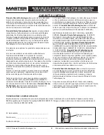 Preview for 29 page of Master MH-515-120 User'S Manual & Operating Instructions