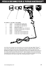 Предварительный просмотр 23 страницы Master PROHEAT PH-1100A Instruction Manual