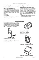 Предварительный просмотр 26 страницы Master TB116A Owner'S Manual