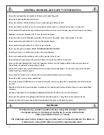 Preview for 2 page of Masterbuilt 20040411 Assembly, Care & Use Manual Warning & Safety Information