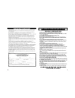 Preview for 3 page of Masterbuilt 20060516 Assembly, Care & Use Manual Warning & Safety Information