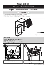 Masterbuilt CS40G1DW Instruction Sheet preview