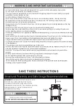 Preview for 3 page of Masterbuilt EF13G1D Operation Manual And Safety Instructions