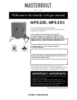 Masterbuilt MB20050116 Manual preview