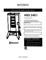 Предварительный просмотр 1 страницы Masterbuilt MES 340G Manual