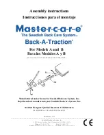 Mastercare Back-A-Traction Assembly Instructions preview