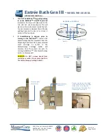 Предварительный просмотр 22 страницы Mastercare Entree Bath Gen III MB-68 AV-XL User Manual