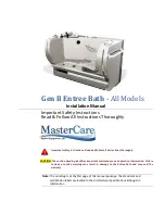 Mastercare Entree Gen II Installation Manual preview