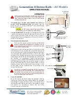 Предварительный просмотр 6 страницы Mastercare Gen II Entree Bath Operation Manual