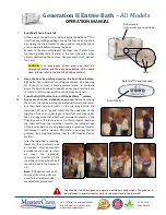 Предварительный просмотр 8 страницы Mastercare Gen II Entree Bath Operation Manual