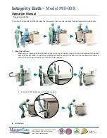 Предварительный просмотр 7 страницы Mastercare Integrity MB-80R Operation Manual