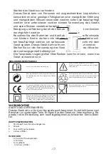 Preview for 17 page of MasterChef 525494 Instruction Manual