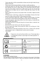 Предварительный просмотр 3 страницы MasterChef 525526 Instruction Manual