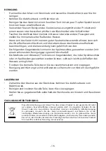 Preview for 19 page of MasterChef 8720297454394 User Manual