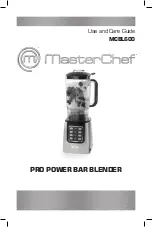 MasterChef MCBL600 Use And Care Manual предпросмотр