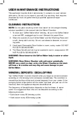 Preview for 13 page of MasterChef MCCM12D Use And Care Manual