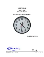 Preview for 1 page of Masterclock CLKTCD12 User Manual