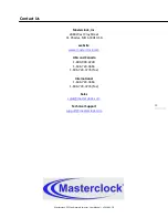 Предварительный просмотр 19 страницы Masterclock CS5-LAN User Manual