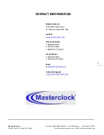 Предварительный просмотр 12 страницы Masterclock D232 User Manual