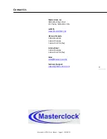 Preview for 39 page of Masterclock NTDS-A User Manual