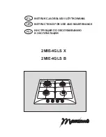 Mastercook 2MIE-4GLS B Instructions For Use And Maintenance Manual предпросмотр