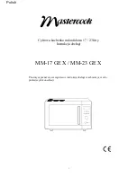 Preview for 1 page of Mastercook MM-17 GE X Instructions Manual