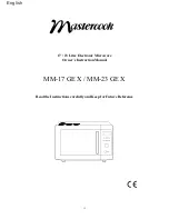 Preview for 13 page of Mastercook MM-17 GE X Instructions Manual