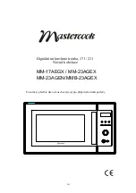 Предварительный просмотр 103 страницы Mastercook MM-17AEGX Operating Instructions Manual