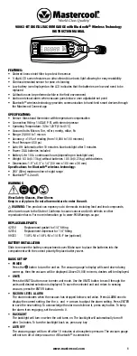 Preview for 1 page of MasterCool 98063-BT Instruction Manual