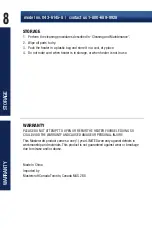 Preview for 8 page of MasterCraft 043-6145-8 Instruction Manual