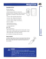 Предварительный просмотр 45 страницы MasterCraft 046-0266-0 Instruction Manual