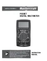 Preview for 1 page of MasterCraft 052-0060-2 Instruction Manual