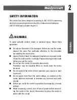 Preview for 3 page of MasterCraft 052-0060-2 Instruction Manual